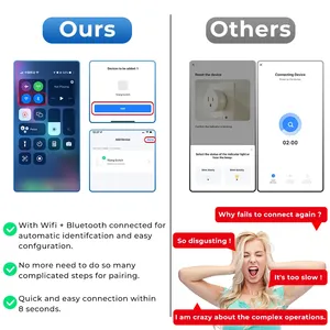 Tuya Wifi Điện Màn Hình 16A Phổ Thông Minh Ổ Cắm Mỹ Để EU Anh Cắm Ổ Cắm Adapter Thời Gian Cuộc <span class=keywords><strong>S</strong></span>ống Thông Minh Ứng Dụng Bằng Giọng Nói Electrica - Product Image 2