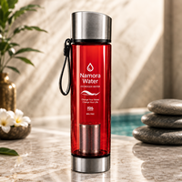 Bouteille d'eau alcaline hydrogénée de 600 ml avec sangle, bouteille d'eau riche en hydrogène portable