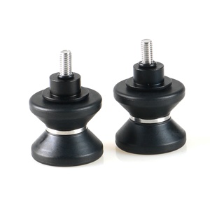 Deslizadores de horquilla basculante de motocicleta de aleación de aluminio negro de 8 mm para <span class=keywords><strong>KAWASAKI</strong></span> <span class=keywords><strong>ZX4R</strong></span> ZX25R Z400 Z650 Z800 Z900 Z1000 NINJA400R NINJA650R - Product Image 2