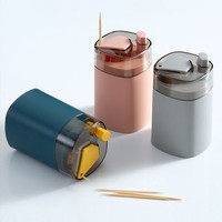 Boîte de distributeur de cure-dents créative de haute qualité pour la maison salon presse de haute qualité porte-cure-dents automatique en plastique pour la décoration intérieure