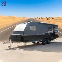 CAMPTRL Caravane de luxe entièrement équipée, remorque de voyage haut de gamme avec ensemble d'appareils électroménagers complets pour les centres de villégiature haut de gamme