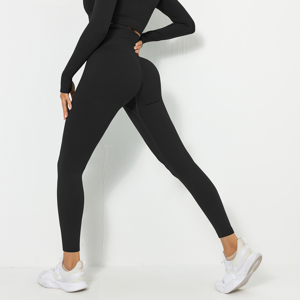 6095 waist trousers-Black