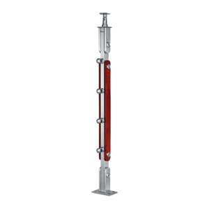 Buen proveedor Acero inoxidable Barandilla de escalera barandilla de vidrio post para balcón/<span class=keywords><strong>valla</strong></span> sistema de barandales - Product Image 6