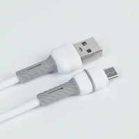 Kabel Micro USB Xinbo SA22-M Grosir Pabrik, Dua Warna, TPE Lembut, Konduktor Tembaga Berlapis Timah untuk Pengisian Cepat dan Transfer Data Android