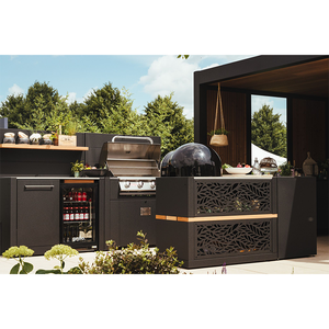 Grill de cuisine extérieur en acier inoxydable de haute qualité, facile à nettoyer, avec <span class=keywords><strong>barbecue</strong></span> à <span class=keywords><strong>gaz</strong></span> intégré, plan de travail pour villa - Product Image 2