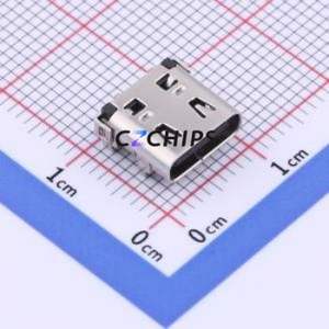 MC-112D USB Connector Through hole Component (THT) Connector Type-C USB 3.1 Female Horizontal Mount - Product Image 1