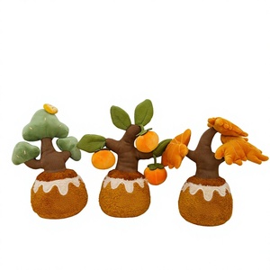 Figurine en peluche amusante en pot, Figurine Persimmon You Wish, Ornements végétaux décoratifs, Figurines créatives, Arbre de la fortune pour <span class=keywords><strong>Bros</strong></span> - Product Image 1