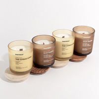 Großhandel Maßgefertigt Fabrik 3oz 5oz 10oz Kerzen Duftende Luxus-Kerzengläser Mit Deckel für Hochzeitsfeiern Mit Boxen