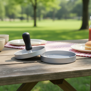 Pressa <span class=keywords><strong>per</strong></span> <span class=keywords><strong>Hamburger</strong></span> Antiaderente in Alluminio Ecologica con Carta Cerata, Stampo <span class=keywords><strong>per</strong></span> Polpette di Carne <span class=keywords><strong>per</strong></span> BBQ e Griglia - Product Image 4