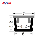 Ligne de diffuseur de couverture de PC givré de profil en aluminium 0606 moderne élégant IP20 Installations d'éclairage de bande de LED sans couture à montage en surface