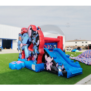 Commercial <b>Inflatable</b> Cartoon Jumping Castle <b>Inflatable</b> Bounce House with Slide Combo PVC Bouncy Castle for Kids and Adults - Product Image 3
