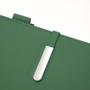 Kinh Doanh Văn Phòng A5 Máy Tính Xách Tay Với Màu Đen Linen Da Bìa Ý Tưởng Sản Phẩm Mới-Khóa Từ Tính Bìa Cứng PU Chủ Bút Tạp Chí - Product Image 2