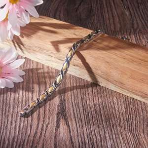 सुमोना मोइससानाइट अच्छे गहने सेट चुंबकीय ब्रेसलेट और फैशन कोण सुरुचिपूर्ण चूड़ियां और कंगन - Product Image 3