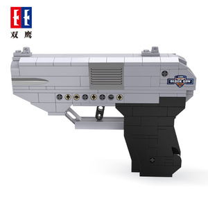 Blocs de construction, modèle de pistolet mécanique avec lanceur à bande élastique, jouet éducatif STEM pour garçons, CaDA C81002 - Product Image 5