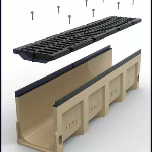 Precast tùy chỉnh giá thấp vantra hiện đại SMC rãnh cống nhựa nhựa kênh thoát nước mương <span class=keywords><strong>Polymer</strong></span> <span class=keywords><strong>gutter</strong></span> U hình dạng A15 F900 - Product Image 5