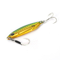 Umpan Pancing Slow Jigging WEIHE 7g 10g 15g 20g 30g 40g 60g, Jig Logam, Pelat Besi Bercahaya, Umpan Timbal Tenggelam
