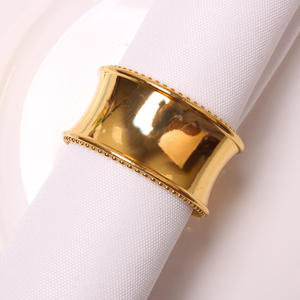 Servilleteros Redondos de Metal en Varios Colores al por Mayor, Anillos para Servilletas de Boda en Oro Rosa, Diseño Circular - Product Image 3