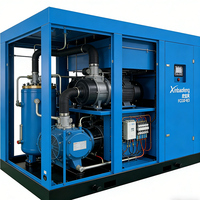 Compresseur d'air industriel à vis à aimant permanent à double étage avec variateur de fréquence, haute efficacité, refroidi par air Xinbaofeng, garantie 1 an, direct usine