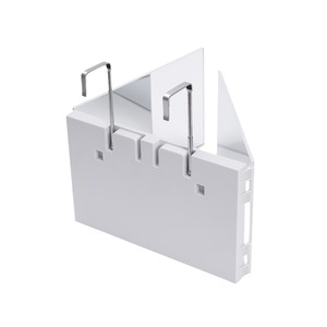 3ウェイミラー10X拡大ミラー付き,三つ折りミラー,ヘアカットシェービングとブレイディング用調整可能なセルフヘアカットミラー - Product Image 5