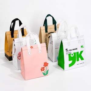 Sac isotherme jetable écologique en non-tissé pour aliments et boissons, sacs de transport pour chiens, sacs à emporter – Vente chaude - Product Image 4