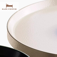 BLAINE élégant italien vente en gros personnalisé chambre Table basse ronde combinaison moderne meubles de salon dans la porte Table d'appoint