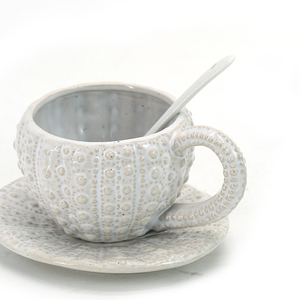 <span class=keywords><strong>Vajilla</strong></span> de Cerámica con Diseño Único de Textura de Erizo de Mar en Color Blanco Perla, <span class=keywords><strong>Vajilla</strong></span> Personalizable - Product Image 6