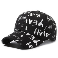 Nueva gorra de béisbol estampada de moda para mujer, gorra de béisbol para correr de verano con ala ancha