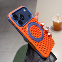 Coques pour iPhone 17 avec dissipation thermique et support magnétique rotatif à 360 degrés, étui respirant pour iPhone 18