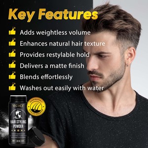 YECUCE 30g Waterproof Instant Volume Long Lasting Hold Hair Styling <strong>Powder</strong> Natural Look Hair Volumizer <strong>Texture</strong> <strong>Powder</strong> for Men - Product Image 3