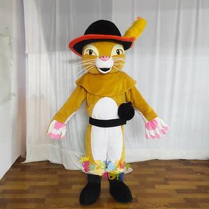 Disfraz de Mascota de Animal de Peluche Personalizado con Certificación CE, Disfraz de Gato con Botas para Adultos con Peluche Supersuave y Casco de Seguridad - Product Image 2