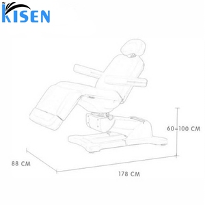 Fauteuil de podologie électrique Kisen de bonne qualité à 3, 4 ou 5 moteurs, table médicale, chaise de traitement, chaise de beauté, chaise de massage, lit de salon - Product Image 6