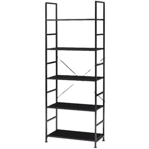 Wholesale High Quality 5 Tier Book Shelf Storage Shelf Classic Modern Bookcase for CDs living room bookcase