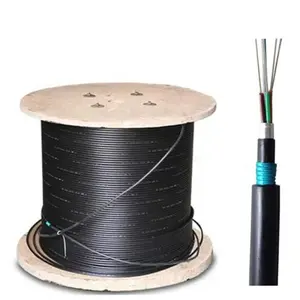 GYTS53 24 48 96 çekirdek Al bant çelik zırhlı Hilos Monomodo Amord tek modlu kanal yeraltı Fiber optik kablo