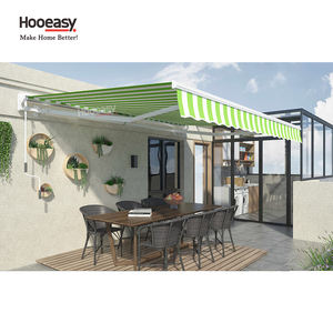 <span class=keywords><strong>Toldo</strong></span> Retráctil Eléctrico <span class=keywords><strong>para</strong></span> Puerta Trasera Grande Hooeasy, <span class=keywords><strong>Toldo</strong></span> de Metal <span class=keywords><strong>para</strong></span> Exteriores con Marco de Aluminio y Brazos Plegables - Product Image 2