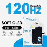 Pantalla OLED LTPS Flexible STAROZON para iPhone 12 13 14 15 16 17 E Plus Pro Max, Reparación de Pantallas LCD para Teléfonos Móviles