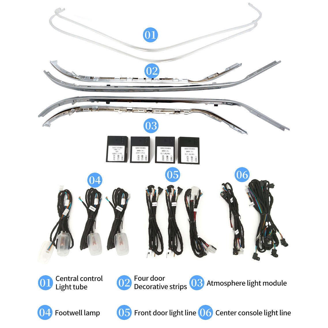 Lumière ambiante de base de 64 couleurs