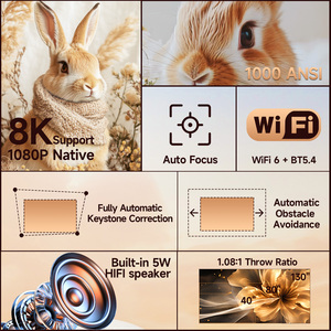 โปรเจคเตอร์ X7 800ANSI รองรับ 8K HD 1080P WiFi6 BT5.4 LCD LED สำหรับใช้งานกลางแจ้งและในบ้าน พกพาสะดวก หน่วยความจำ 16GB RAM - Product Image 2