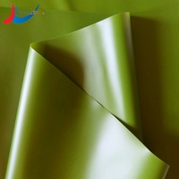 Tissu en nylon 40D imperméable personnalisé, double face, enduit TPU, vert olive, matériau hermétique pour produits gonflables