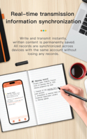 Cuaderno Inteligente de Cuero con Hilo Premium, Páginas Impresas Digitalmente y Sincronización con la Aplicación Smartpen