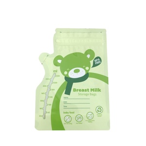 Custom Printed Plastic Breastmilk Cooler Pouch Bags Bpa Free Breast Milk Storage Bags For Storing Freezing Breastmilk