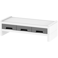 Réglable Moderne Bureau Bureau Étagère Organisateur Clavier De Stockage Moniteur Stand Riser Tiroir En Plastique Métal Titulaire Boîte Emballage