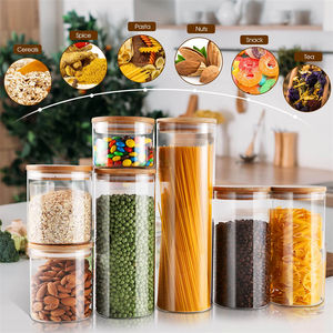 Caratteristica ecologica barattolo di spezie per alimenti in vetro borosilicato barattolo di conservazione in vetro trasparente - Product Image 2