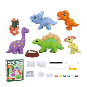 Mainan Pembelajaran Dini Anak-anak DIY Plester Cetakan Gipsum Lukisan Gambar Dinosaurus Hewan Putri Unicorn Penerbangan Makanan Penutup Tema - Product Image 1