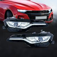 Ensemble complet de phares avant de type projecteur avec feux de jour LED et clignotants pour Chevrolet Camaro SS 2018-2022