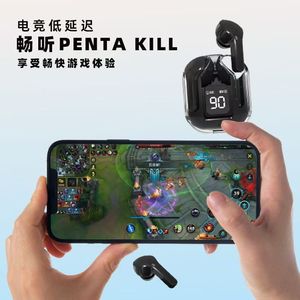 แอร์ 39 หูฟังบลูทูธแบบใส่ในหูจอแสดงผลดิจิตอลสำหรับเล่นเกมกีฬาโปร่งใสไร้สายบลูทูธ 5.3 ประเภท-C ชาร์จ IPX4 - Product Image 3