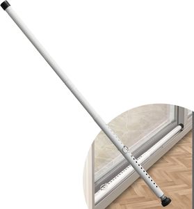 Barre de <span class=keywords><strong>sécurité</strong></span>/verrouillage de <span class=keywords><strong>fenêtre</strong></span> réglable en métal <span class=keywords><strong>pour</strong></span> porte coulissante avec embouts en caoutchouc <span class=keywords><strong>pour</strong></span> la maison, l'appartement et les voyages - Product Image 1