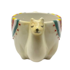 Mug en céramique 3D Alpaca de 400 ml, stock usine, tasse en céramique mignonne en forme d'alpaga avec poignée, vaisselle - Product Image 6