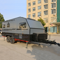 CAMPTRL Remorque de voyage tout-terrain Petite remorque de camping pour 2-3 personnes Remorque de camping-car Normes australiennes Caravane tout-terrain