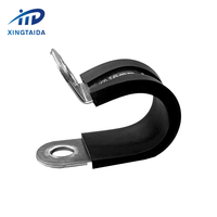 Collier de serrage en acier inoxydable 304 201 en acier doublé de caoutchouc P collier de serrage de type R avec caoutchouc epdm