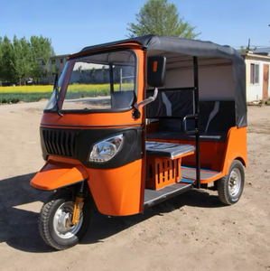 Triciclo Motorizzato a <span class=keywords><strong>3</strong></span> <span class=keywords><strong>Ruote</strong></span> con Doppia Fila di Sedili, Tuk-tuk, Motociclo a Benzina per Passeggeri - Product Image 6